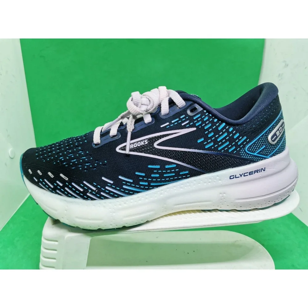 Brooks Glycerin Women's Shoes - Dark Blue and Teal - Picture 3 of 16